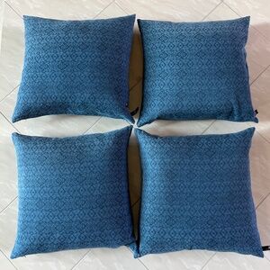 #2884 NEWPORT BLUE PATTERN PILLOWS, DUCK FEATHER DECORATIVE PILLOW